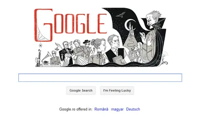 Google îl sărbătoreşte pe Bram Stoker, autorul celebrului roman 