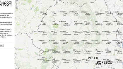 Harta numelor româneşti: Află din ce zonă vine numele tău de familie