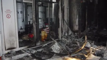 Benzinărie din Olt, distrusă în urma unui incendiu