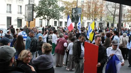 Conflictul din Fâşia Gaza: Mii de francezi au manifestat la Paris în sprijinul Israelului