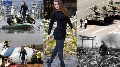 Un model brazilian a stârnit furie după ce a pozat în locuri devastate de dezastre GALERIE FOTO