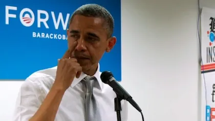 Obama plânge iarăşi: Şeful Casei Albe a vărsat lacrimi de mulţumire pentru echipa de campanie VIDEO