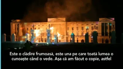 Palatul Buckingham, în flăcări. Mii de oameni au privit neputincioşi incendiul VIDEO