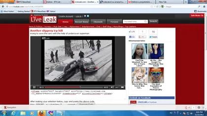 Agilitate şi sânge rece: Un rus a evitat la mustaţă un accident ce-i putea fi fatal VIDEO