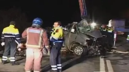 Patru români morţi într-un accident rutier din Spania