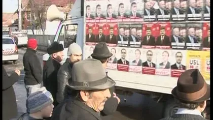 Încăierare electorală la Târgu Jiu: Susţinătorii USL şi PPDD s-au luat la ceartă VIDEO