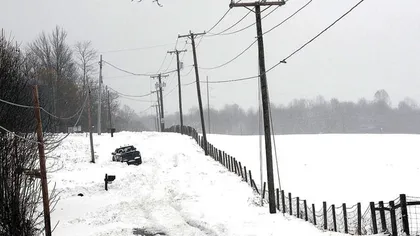 42 localităţi din Vaslui, Buzău şi Brăila nu au energie electrică, din cauza ninsorilor abundente