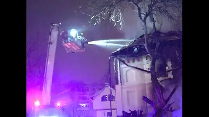 Incendiu puternic la Biserica Sfântul Daniil Sihastrul, din Capitală VIDEO
