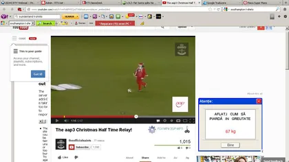 Moş Crăciun nu ştie fotbal. A ratat singur cu poarta goală, de două ori VIDEO