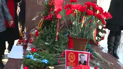 Nostalgicii, la mormântul lui Ceauşescu, la 23 de ani de la executarea dictatorului VIDEO