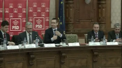 Ponta, la şedinţa CEx al PSD: Nu ne-am adunat să împărţim funcţii, ci să vă asumaţi conducerea ţării