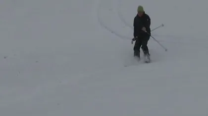 Zăpadă de 15 centimetri la Poiana Braşov, la Predeal şi Azuga