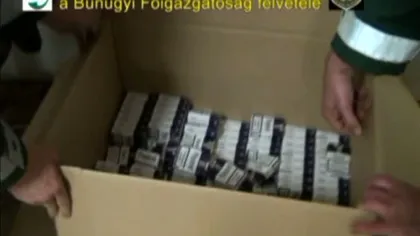 Doi români, REŢINUŢI după ce şi-au făcut fabrică ilegală de ţigări în Ungaria VIDEO