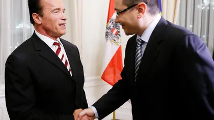 Victor Ponta s-a întâlnit cu Arnold Schwarzenegger, la Viena FOTO