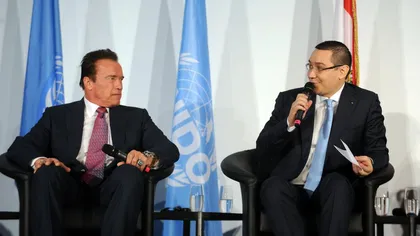 Victor Ponta l-a convins pe Arnold Schwarzenegger să vină în România FOTO şi VIDEO