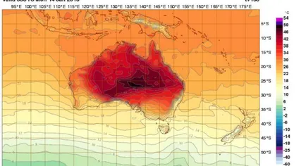 Record de temperatură în Australia: Meteorologii prognozează 54 de grade Celsius