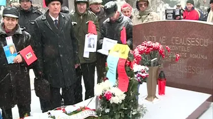 Ceauşescu comemorat la Cimitirul Ghencea, de ziua sa de naştere VIDEO