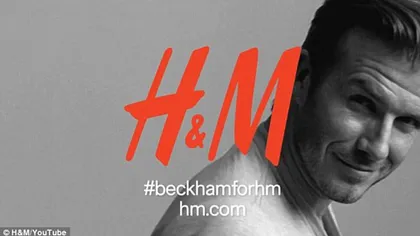 David Beckham, din nou în chiloţi, pentru o campanie H&M FOTO