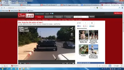 Megalomanie cu ştaif: Un diplomat din Maroc se plimbă cu un jeep dublu prin Rabat VIDEO