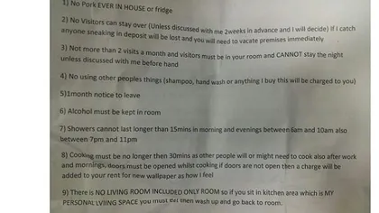CELE MAI CIUDATE reguli pentru a închiria o locuinţă. Fotografia care a devenit virală