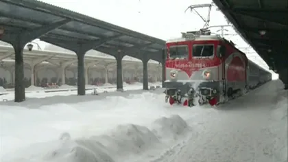 Trenurile pe rutele Bârlad-Fălciu şi Ploieşti Vest-Iaşi, anulate din cauza zăpezii
