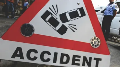 Accident în lanţ la Iaşi: Şase autoturisme s-a tamponat din cauza poleiului