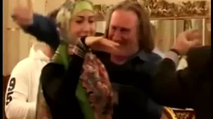 Gerard Depardieu a dansat împreună cu liderul cecen, Ramzan Kadîrov VIDEO