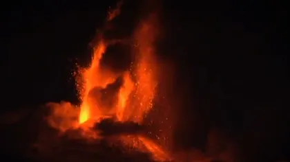 Etna a erupt pentru prima dată în 2013 VIDEO