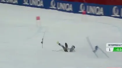 Grav accident de schi: Lindsey Vonn s-a accidentat la genunchi şi lipseşte tot sezonul VIDEO
