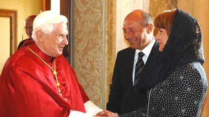 Traian Băsescu va fi primit de Papa Benedict al XVI-lea