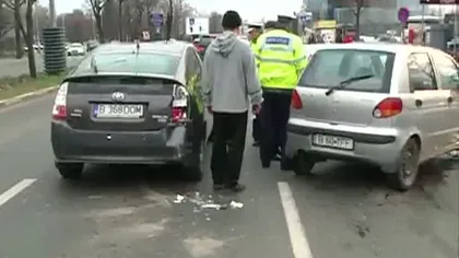 Accident în lanţ în Capitală. Patru maşini s-au tamponat în zona Piaţa Presei