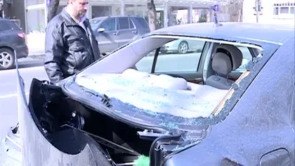 O şoferiţă grăbită a provocat un accident în Capitală VIDEO