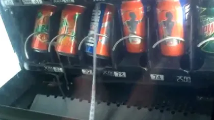 Cum se fură dintr-un automat de alimente VIDEO