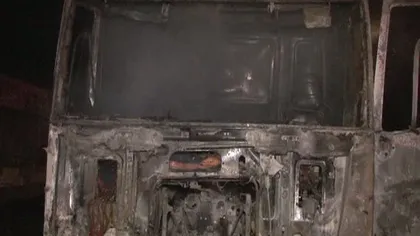 Un TIR a luat foc pe centura oraşului Cluj-Napoca VIDEO