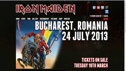 Iron Maiden şi Anthrax concertează în România, pe 24 iulie