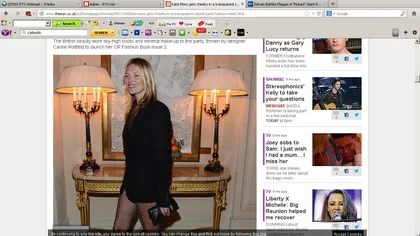 Kate Moss dă tonul în modă: cu fundul la vedere, împodobit de diamante FOTO