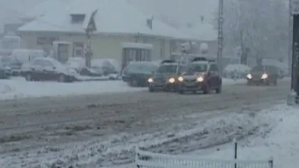 S-a întors iarna în România: A nins abundent în nordul şi vestul ţării VIDEO