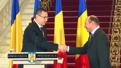 Premierul Ponta s-a supărat pe preşedintele Traian Băsescu VIDEO