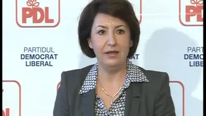 Sulfina Barbu: Echipa lui Udrea să recunoască înfrangerea şi să contribuie la consolidarea PDL