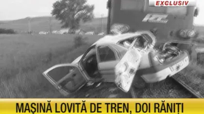 Accident grav în Bistriţa-Năsăud. O maşină a fost lovită de tren