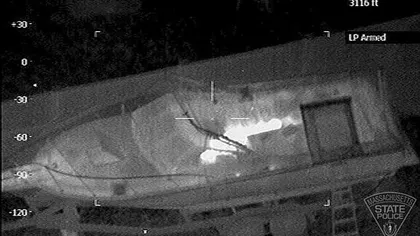Imagini de la prinderea teroristului din Boston: Jokar Ţarnaev, detectat cu infraroșu VIDEO