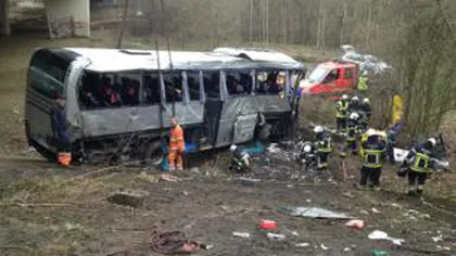 Cinci morţi în accidentul unui autocar ce transporta tineri ucraineni şi ruşi, în Belgia