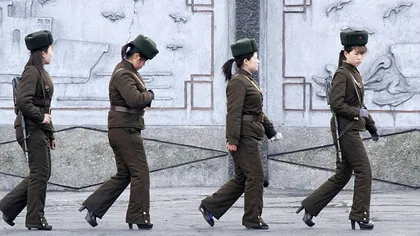 ARMATA PE TOCURI: Cum se pregătesc femeile militar din Coreea de Nord pentru luptă FOTO&VIDEO