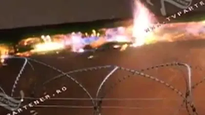 Incendiu la Penitenciarul Mărgineni VIDEO