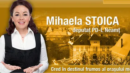 Mihaela Stoica a demisionat din PDL. Este al doilea parlamentar din Neamţ care a plecat din partid