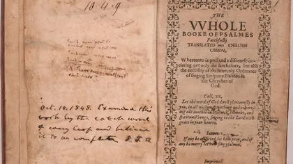 Prima carte tipărită în America, în 1640, a fost scoasă la licitaţie FOTO