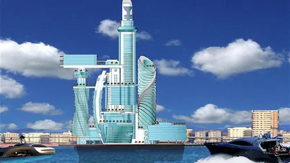 O insulă în stil Dubai va fi construită la Barcelona, incluzând un hotel spaţial FOTO