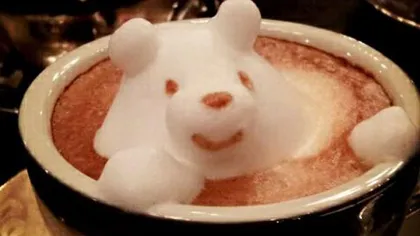 Uimitoare opere de artă, într-o ceaşcă de cafea cu lapte FOTO şi VIDEO