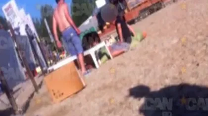 Trei tineri s-au drogat pe plaja din Mamaia în văzul tuturor VIDEO