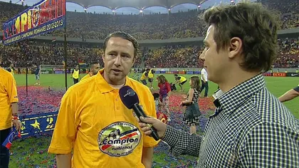 Laurenţiu Reghecampf, declaraţie emoţionantă după primirea medaliei de campion, cu Steaua